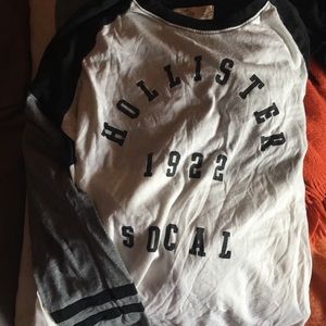 Hollister long-sleeve varsity-style tee